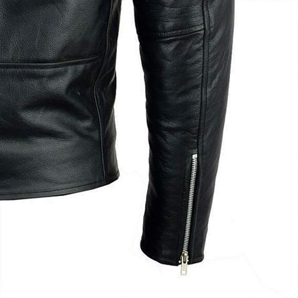 RIDERACT® Mens Leather Motorcycle Winter Jacket CE Armour - Picture 5 of 8